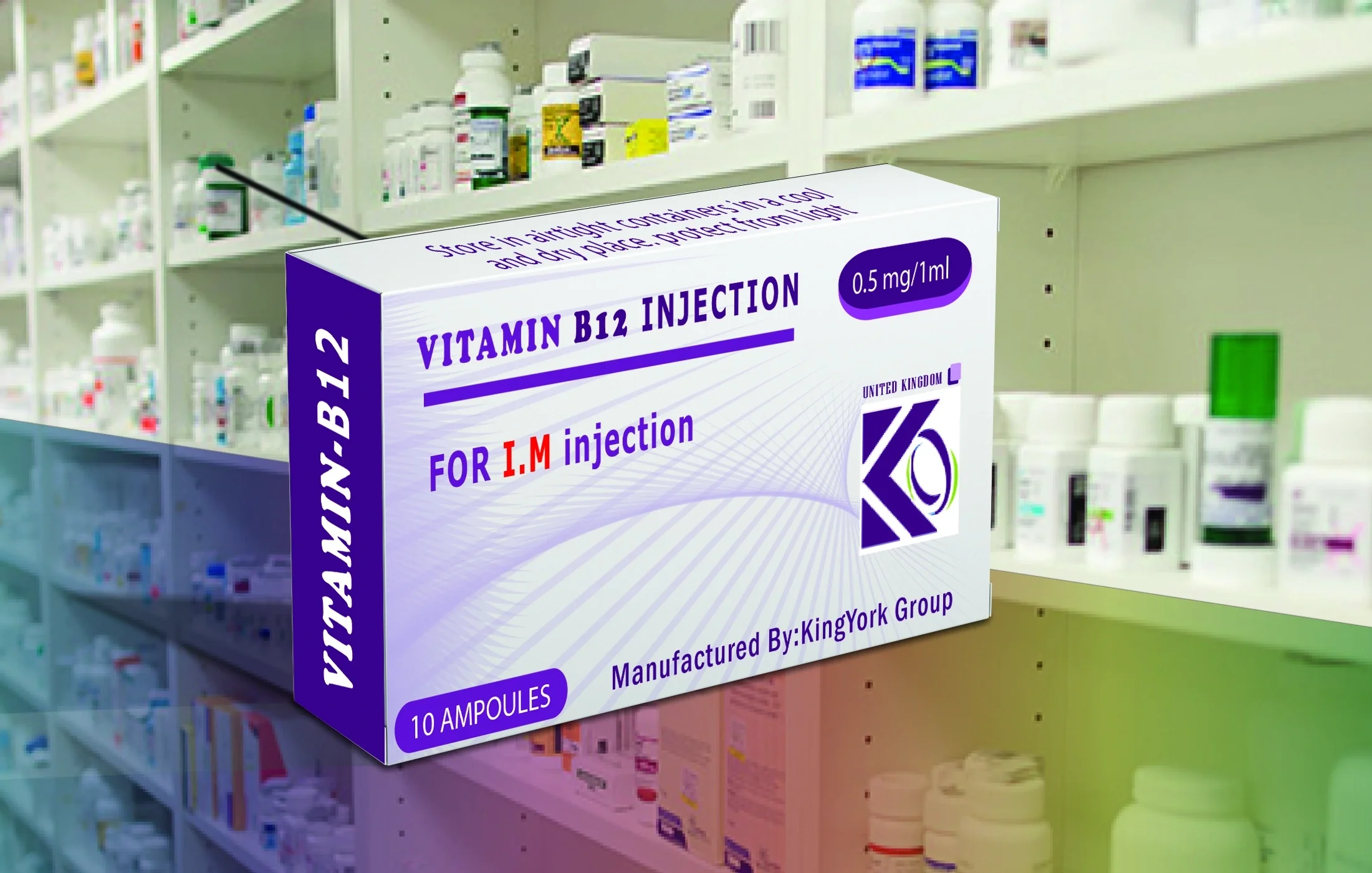 'Vitamines injections', 'Vitamin b12 ampoules'