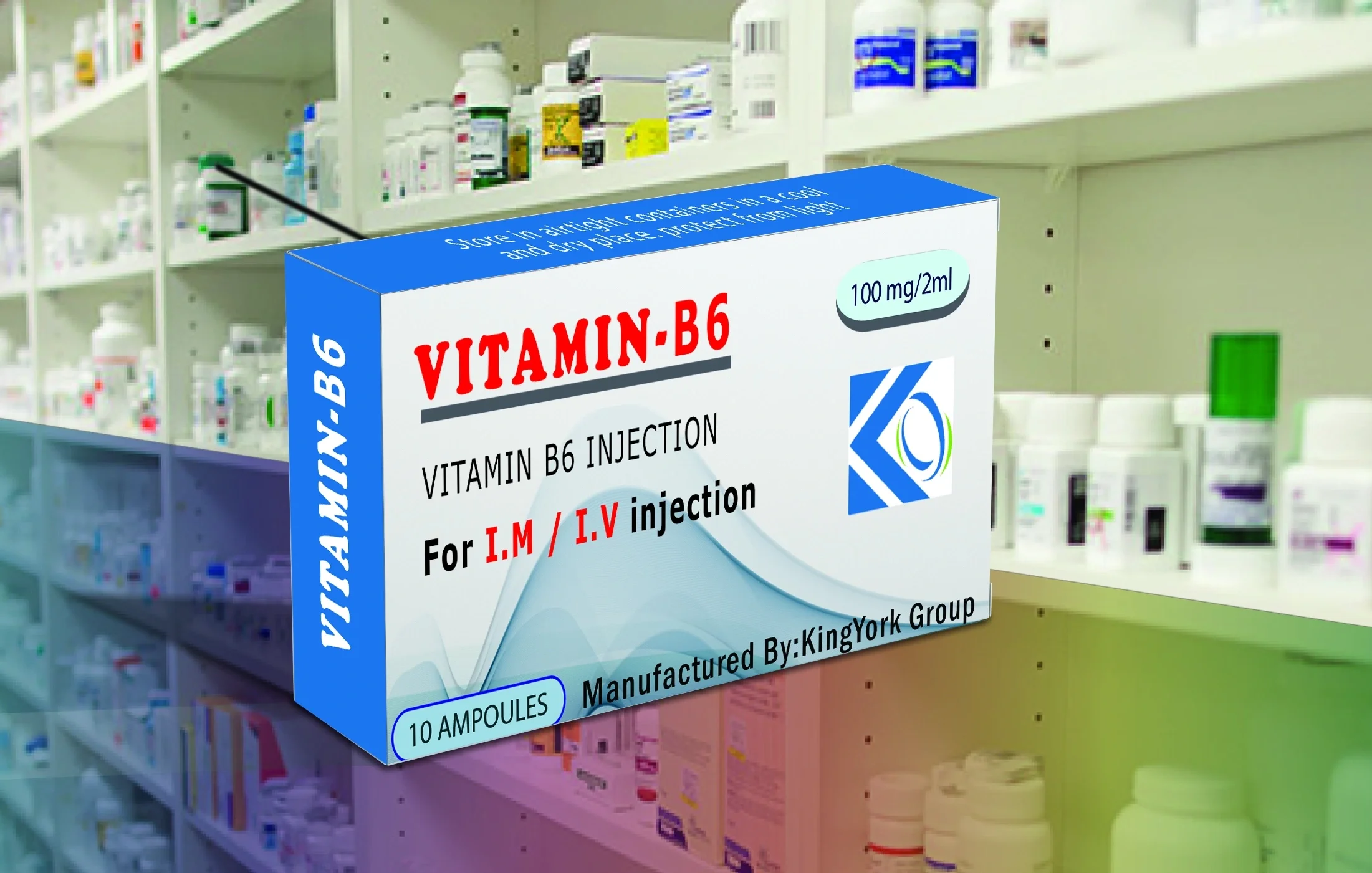 'Vitamines injections', 'Vitamin b6 ampoules'
