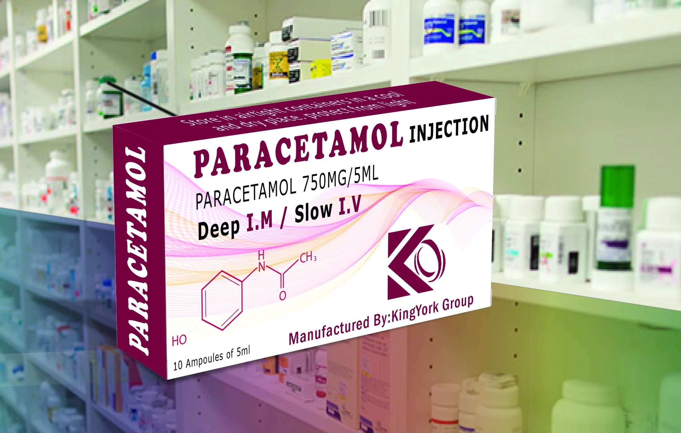 'paracetamol Injection', 'paracetamol ampoules', 'paracetamol 750mg Injection', 'paracetamol 750mg ampoules'