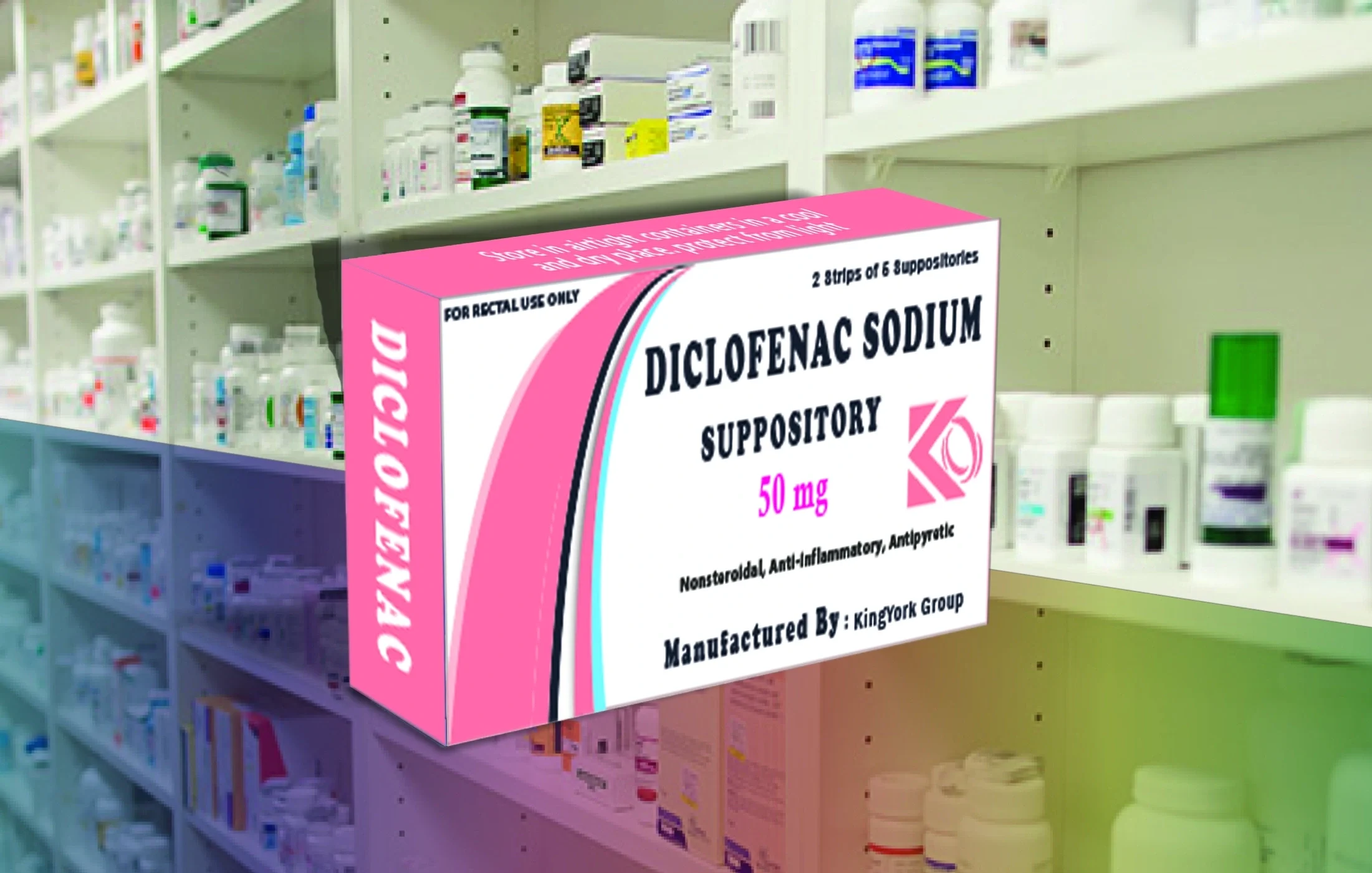 'diclofenac suppository', 'analgesic suppository', 'diclofenac suppository'