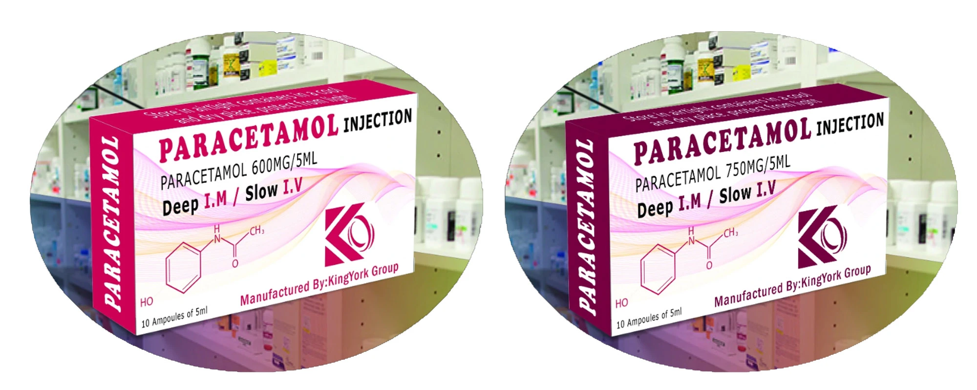 'Paracetamol injection 600mg', 'Paracetamol injection', 'Paracetamol'